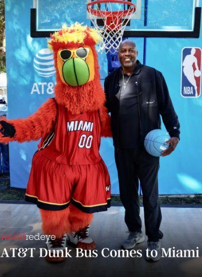 AT&T Dunk Bus Miami HEAT mascot